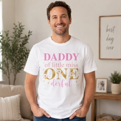 Miss Onederful Daddy T-shirt