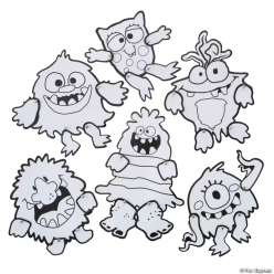 Monster Mayhem CYO Craft Kit-12Pk