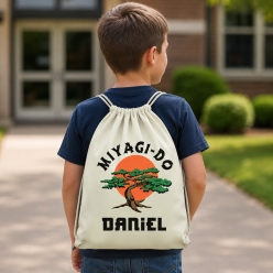 Miyagi Do PERSONALIZED Drawstring Backpack