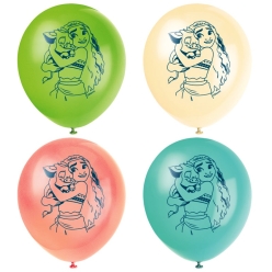Moana Large Latex Balloons - 8 PK