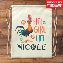 60% OFF: Hei Girl Hei Personalized Drawstring Backpack