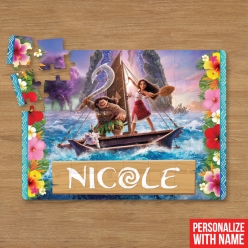70% OFF: Personalized 30pc Moana Puzzle w/ Name