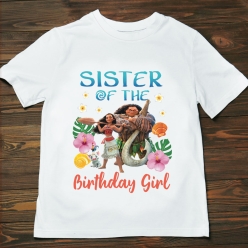 55% OFF: Moana Sister of the Birthday Girl T-shirt