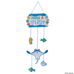 Stingray Make a Splash Mobile Hanging Craft Kit-12Pk