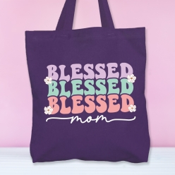 Blessed Mom BIG 41cm Cotton Tote Bag