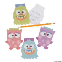 Monster Mayhem Creature Shaped Notepads-24Pk