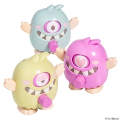 Monster Mayhem Plastic Clicker Spinner Toys-12Pk