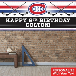 Montreal Canadiens PERSONALIZED Giant Vinyl Keepsake Banner