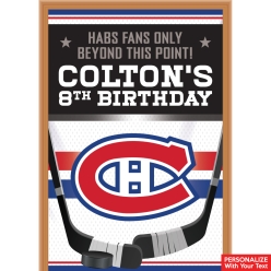 Montreal Canadiens PERSONALIZED Giant Vinyl Keepsake Door Sign