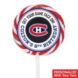 Montreal Canadiens PERSONALIZED Lollipops - 12 Pk