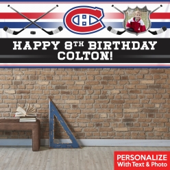 Montreal Canadiens PERSONALIZED PHOTO Vinyl Keepsake Banner