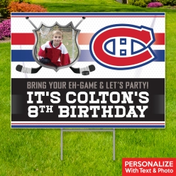 34% OFF: Montreal Canadiens Photo PERSONALIZED Yard Sign