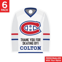 Montreal Canadiens PERSONALIZED Thank You Tags - 6 Pk