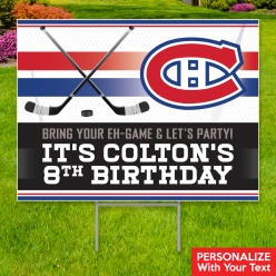 34% OFF: Montreal Canadiens PERSONALIZED Large Yard Sign
