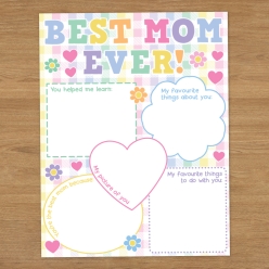 Best Mom Ever Activity Sheet
