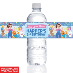 Ms Rachel PERSONALIZED VINYL Bottle Labels - 10 PK