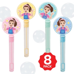 Ms Rachel Bubble Bottles w/Wands - 8 PACK