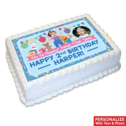 Ms Rachel Photo Personalized Edible Icing