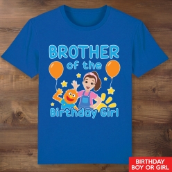 Ms Rachel Brother Blue Shirt