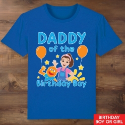 Ms Rachel Daddy Blue Shirt