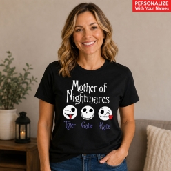 NBC Mother of Nightmares Personalized Black T-shirt- Choose Size