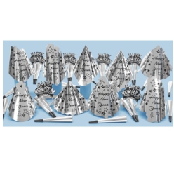 New Years Silver StarGazer Party Kit For 50