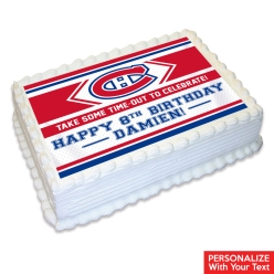 Montreal Canadiens Hockey Personalizable Edible Icing