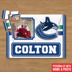 Personalized 30pc Canucks Puzzle w/ Name & Photo