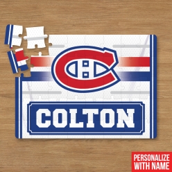 Personalized 30pc Hockey NHL Canadiens Puzzle w/ Name