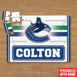 Personalized 30pc Hockey NHL Canucks Puzzle w/Name