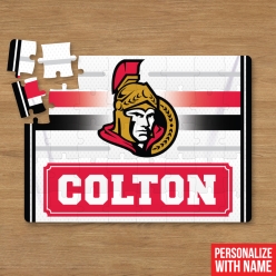 Personalized 30pc Hockey NHL Senators Puzzle w/Name