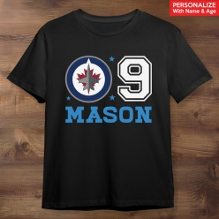 Winnipeg Jets Personalized Black T-shirt