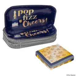 Celestial New Year Party Appetizer Tableware Set for 50 Guests