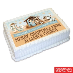 Nativity Personalized Edible Icing