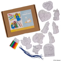 Nativity CYO Ornament Craft Kit with Markers