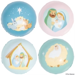 Simple Blessing Nativity Scene Stress Balls - 12Pk