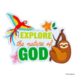 Rainforest VBS Explore the Nature of God Magnet Craft Kit-12Pk