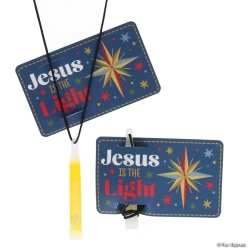 Fireside Folk Glow Stick Necklace with Card-24Pk