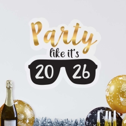 Party Like It's 2026 Vinyl Wall Decal