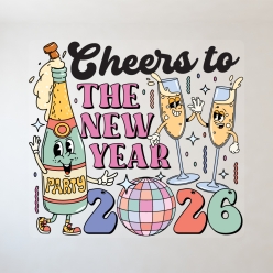 Retro Disco New Years Cheers 12
