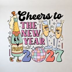 Retro Disco New Years Cheers 12