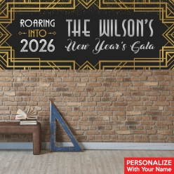 1920's New Year's PERSONALIZED Giant Vinyl Keepsake Banner