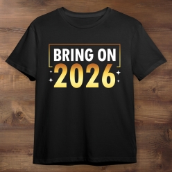 Bring On 2026 Black T-shirt