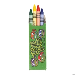 Teenage Mutant Ninja Turtles 4-Colour Crayon Boxes-24Pk