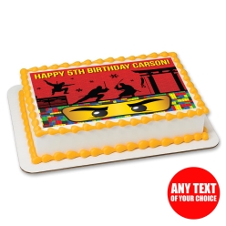 Ninjago Red Personalizable Edible Icing