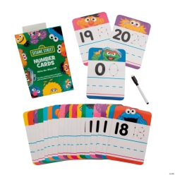 Sesame Street Dry Erase Laminated Cardstock Number Cards