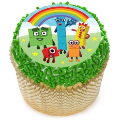 Numberblocks Cupcake Icing Toppers 12pk