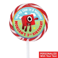 Numberblocks PERSONALIZED Lollipops - 12 Pk