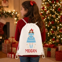 The Nutcracker Clara Personalized Drawstring Backpack