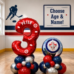 Winnipeg Jets Airfill Personalized Balloon Column Kit